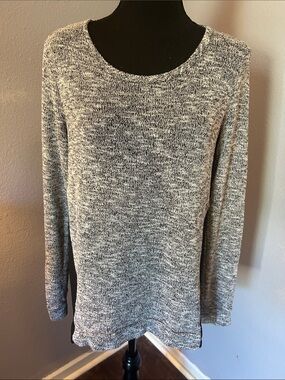 Maurices Women Marled Gray Long Sleeve Knit Top Size Small